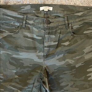 LOFT Camouflage Straight Leg Pants